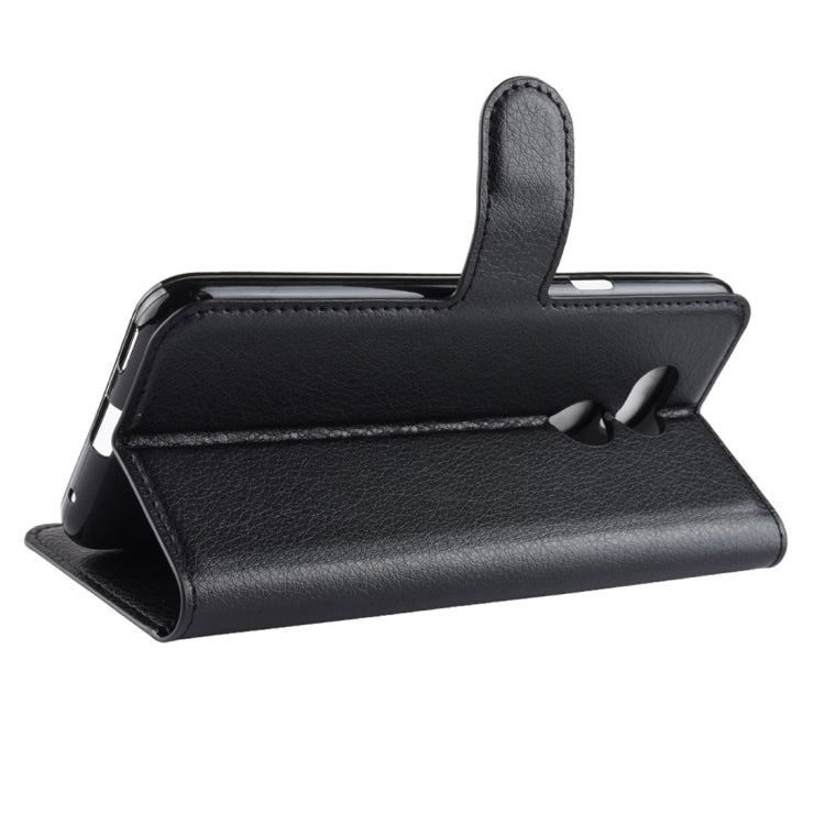 Litchi Texture Horizontal Flip Leather Case for HTC Desire 12S, with Wallet & Holder & Card Slots