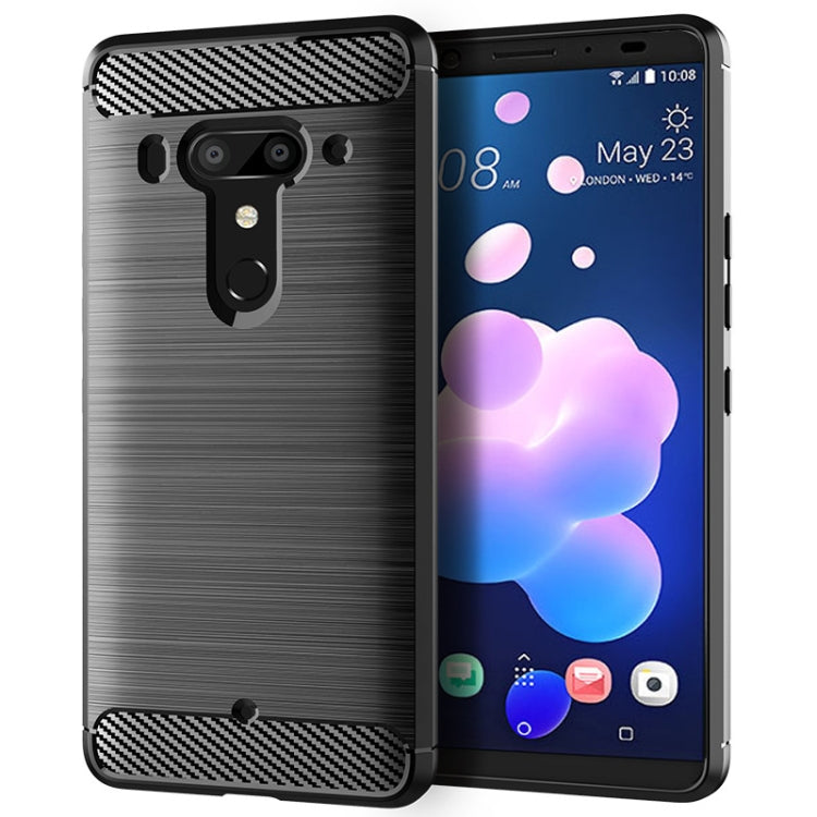 Brushed Texture Carbon Fiber Shockproof TPU Case for HTC Exodus 1