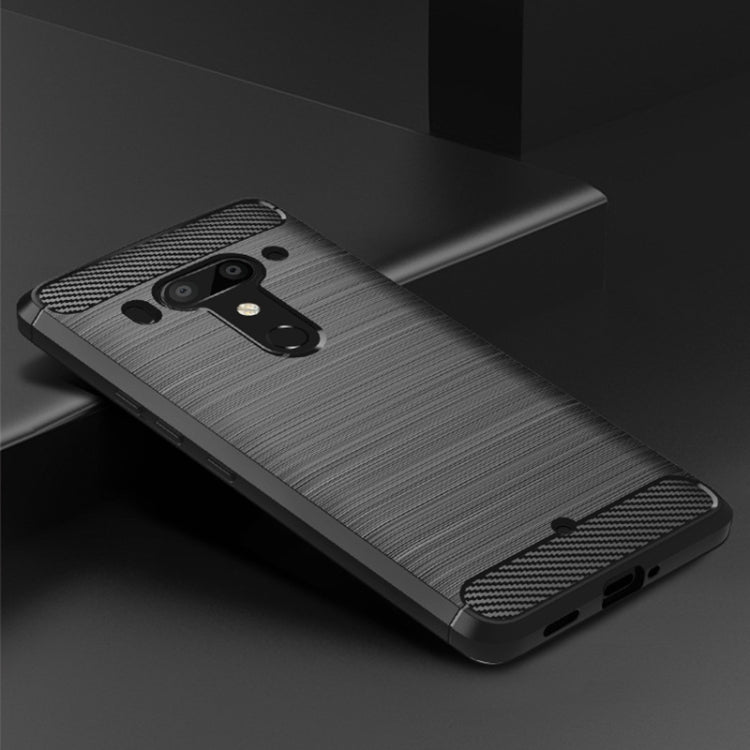 Brushed Texture Carbon Fiber Shockproof TPU Case for HTC Exodus 1