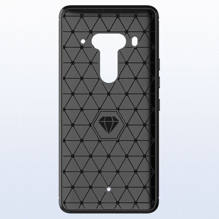 Brushed Texture Carbon Fiber Shockproof TPU Case for HTC Exodus 1