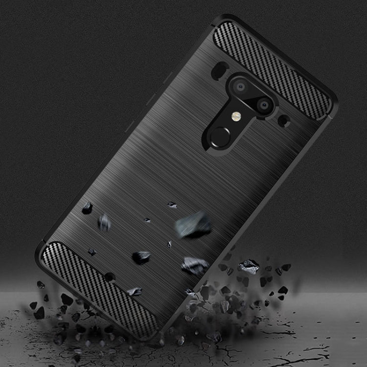 Brushed Texture Carbon Fiber Shockproof TPU Case for HTC Exodus 1
