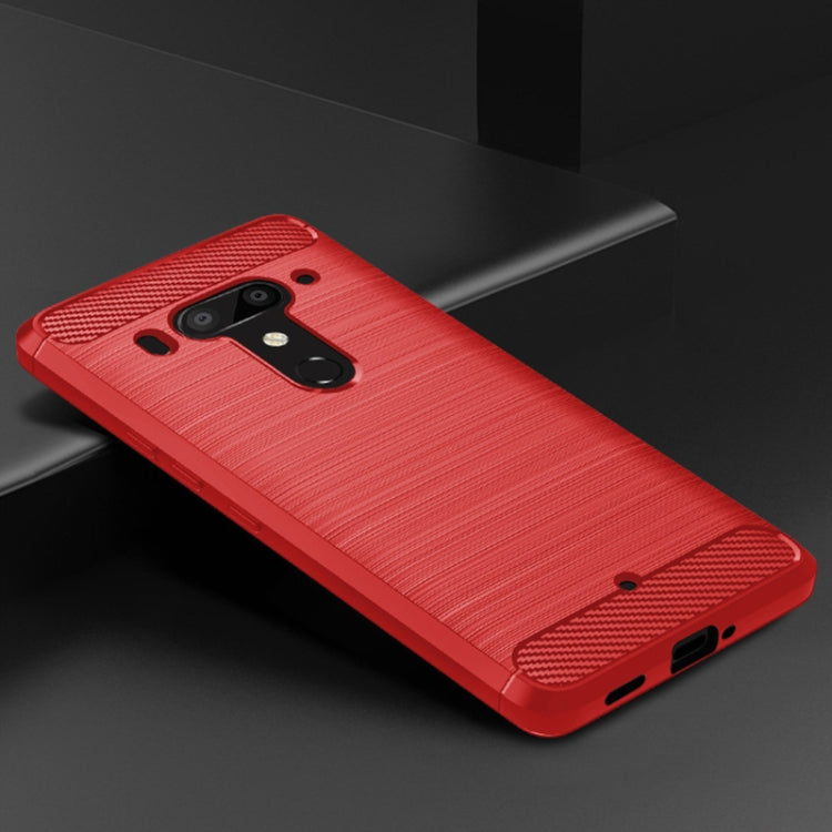 Brushed Texture Carbon Fiber Shockproof TPU Case for HTC Exodus 1