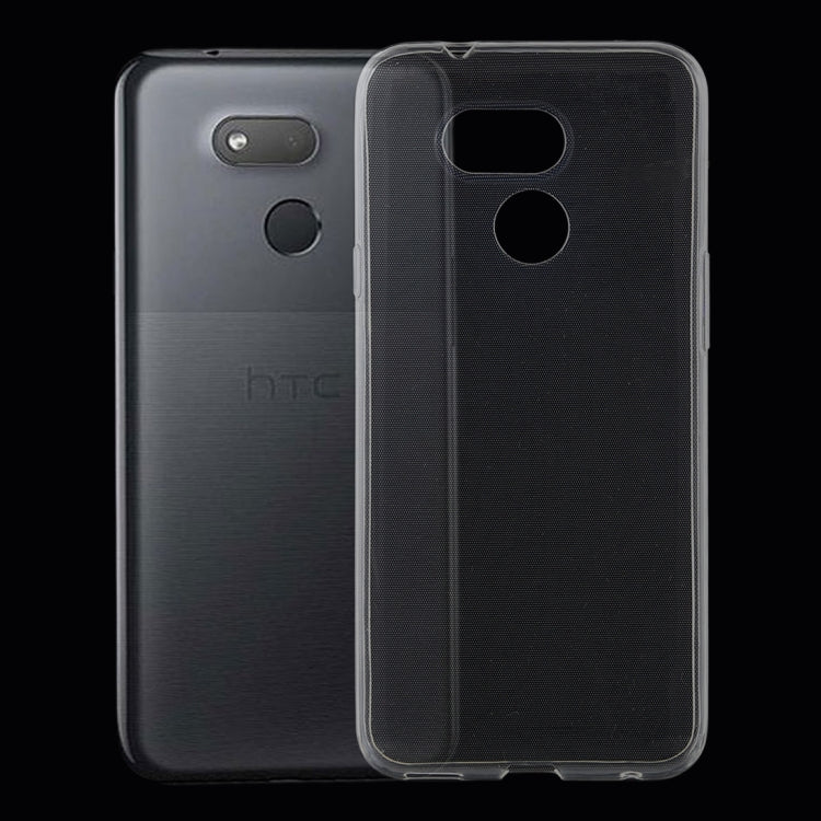 0.75mm Ultrathin Transparent TPU Soft Protective Case for HTC Desire 12S