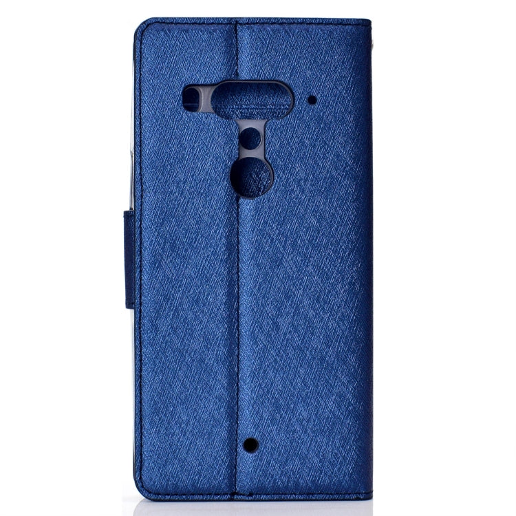 Silk Texture Horizontal Flip Leather Case for HTC U12+, with Holder & Card slots & Wallet & Photo Frame