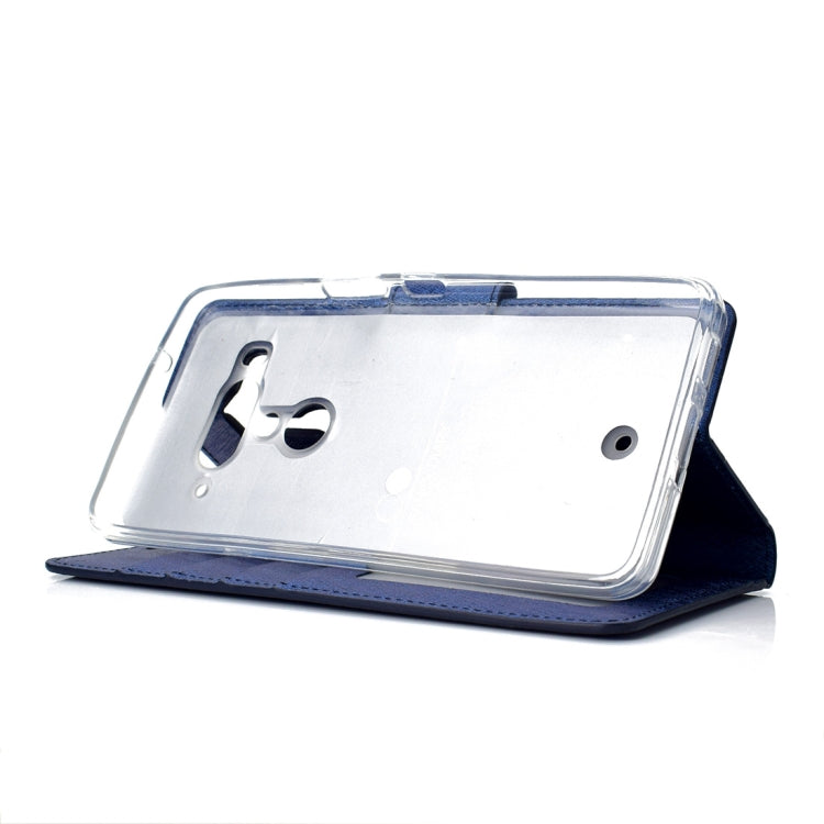 Silk Texture Horizontal Flip Leather Case for HTC U12+, with Holder & Card slots & Wallet & Photo Frame