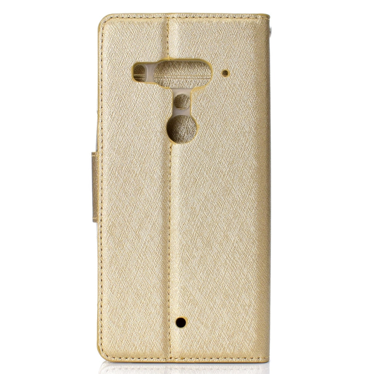 Silk Texture Horizontal Flip Leather Case for HTC U12+, with Holder & Card slots & Wallet & Photo Frame