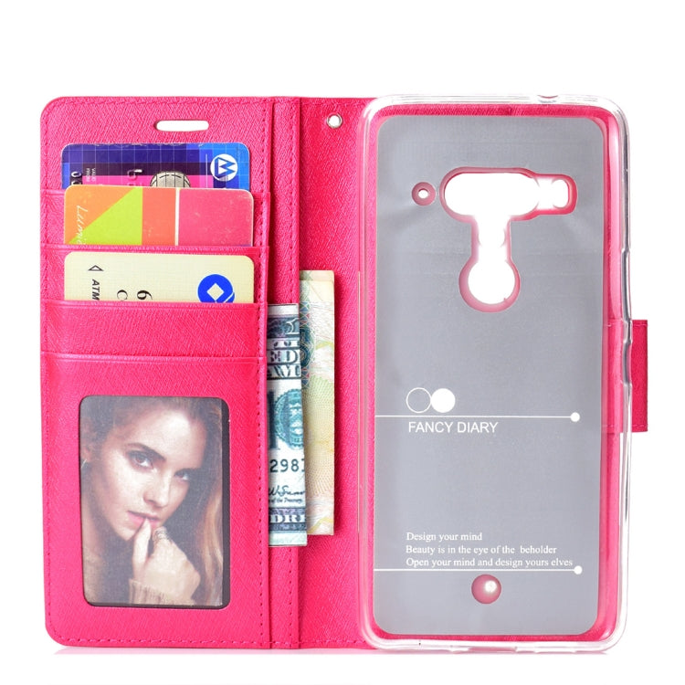 Silk Texture Horizontal Flip Leather Case for HTC U12+, with Holder & Card slots & Wallet & Photo Frame