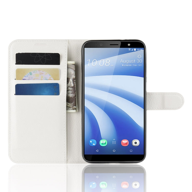 Litchi Texture Horizontal Flip Leather Case for HTC U12 life, with Wallet & Holder & Card Slots
