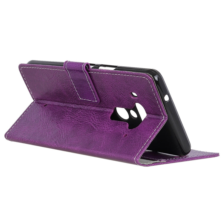 Retro Crazy Horse Texture Horizontal Flip Leather Case for HTC U12+, with Holder & Card Slots & Photo Frame