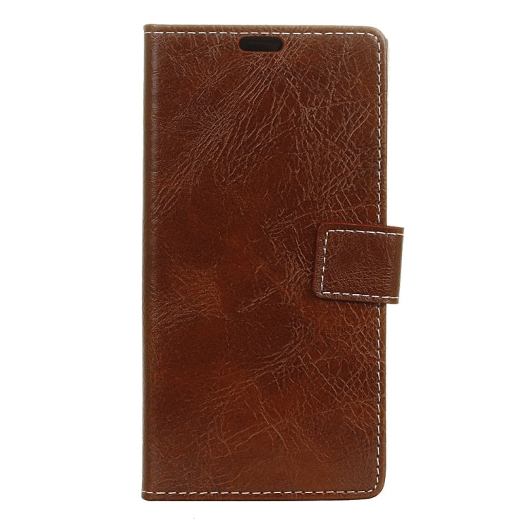 Retro Crazy Horse Texture Horizontal Flip Leather Case for HTC U12+, with Holder & Card Slots & Photo Frame