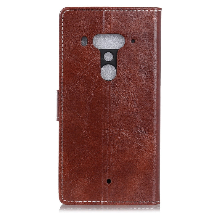 Retro Crazy Horse Texture Horizontal Flip Leather Case for HTC U12+, with Holder & Card Slots & Photo Frame