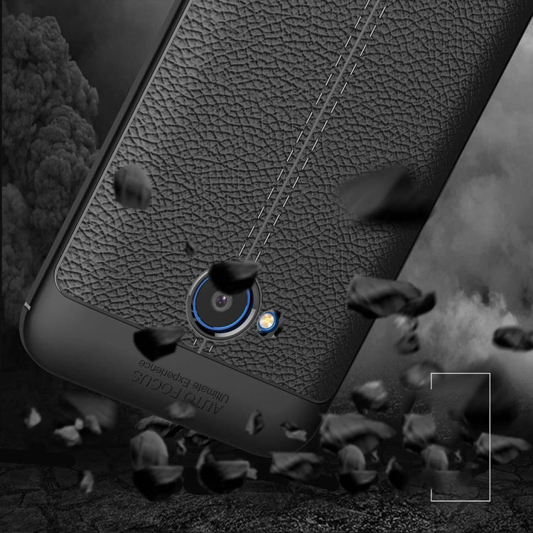 For HTC U11 Life Litchi Texture Soft TPU Protective Back Cover Case