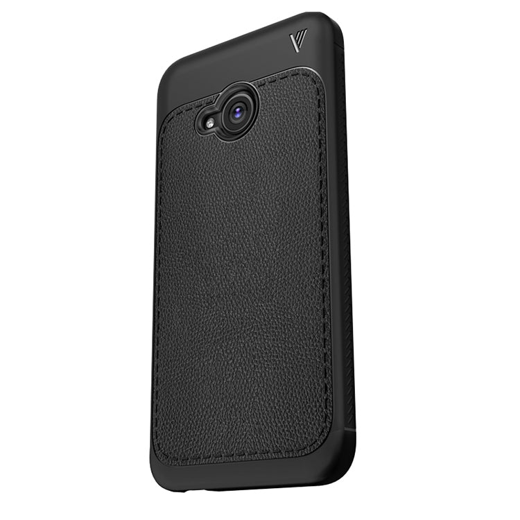 Lenuo Leshen Series for HTC U11 Life TPU Litchi Texture Dropproof Protective Back Cover Case