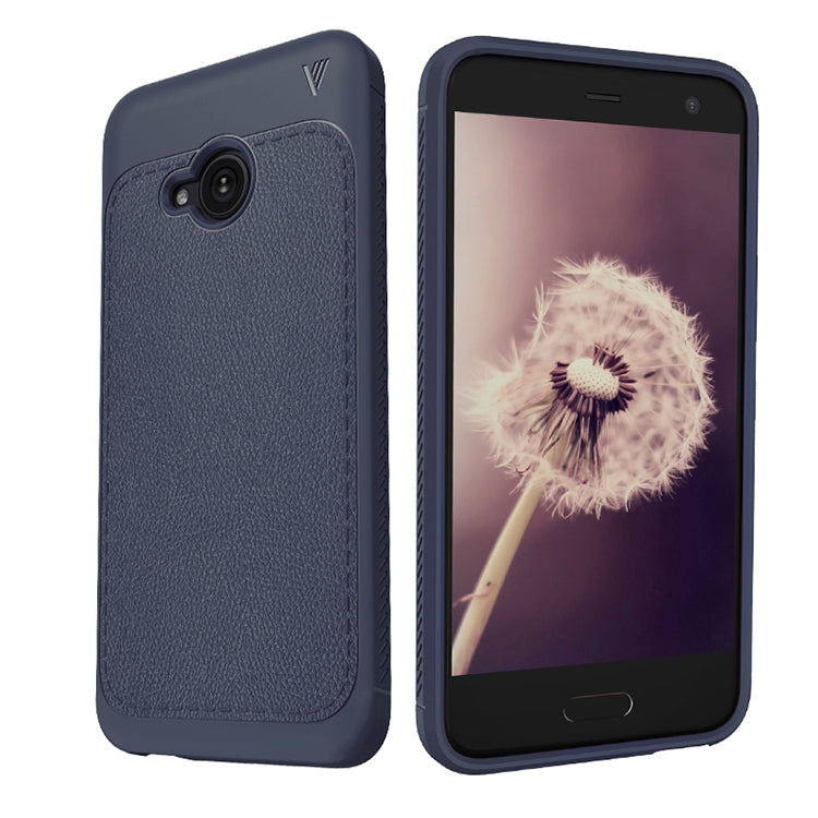 Lenuo Leshen Series for HTC U11 Life TPU Litchi Texture Dropproof Protective Back Cover Case