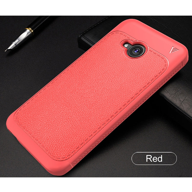 Lenuo Leshen Series for HTC U11 Life TPU Litchi Texture Dropproof Protective Back Cover Case