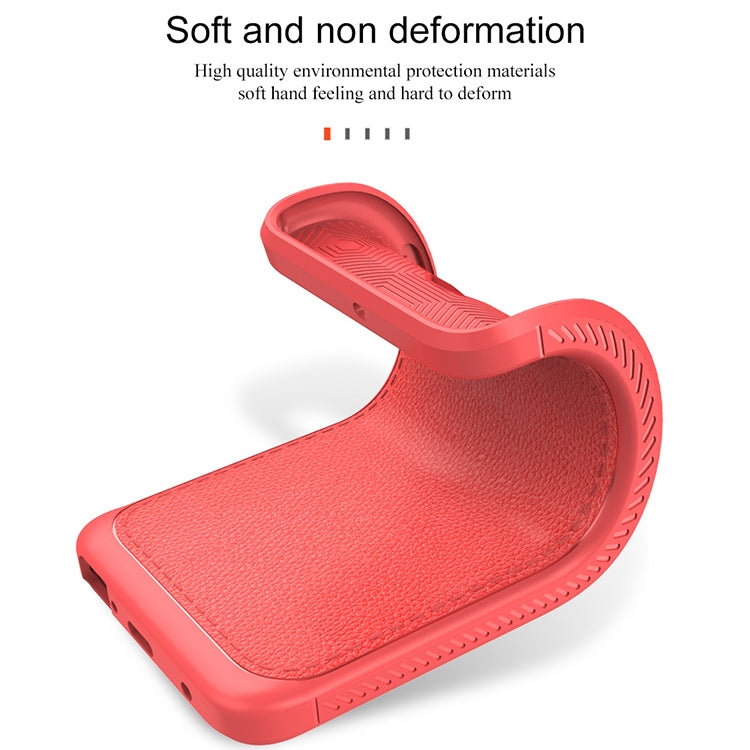 Lenuo Leshen Series for HTC U11 Life TPU Litchi Texture Dropproof Protective Back Cover Case