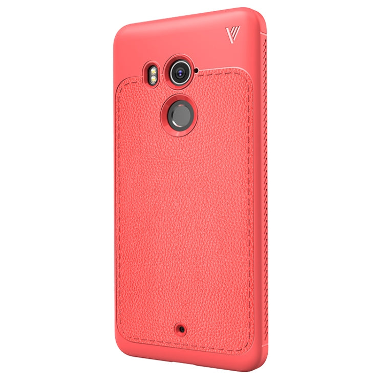 Lenuo Leshen Series for HTC U11+ TPU Litchi Texture Dropproof Protective Back Cover Case