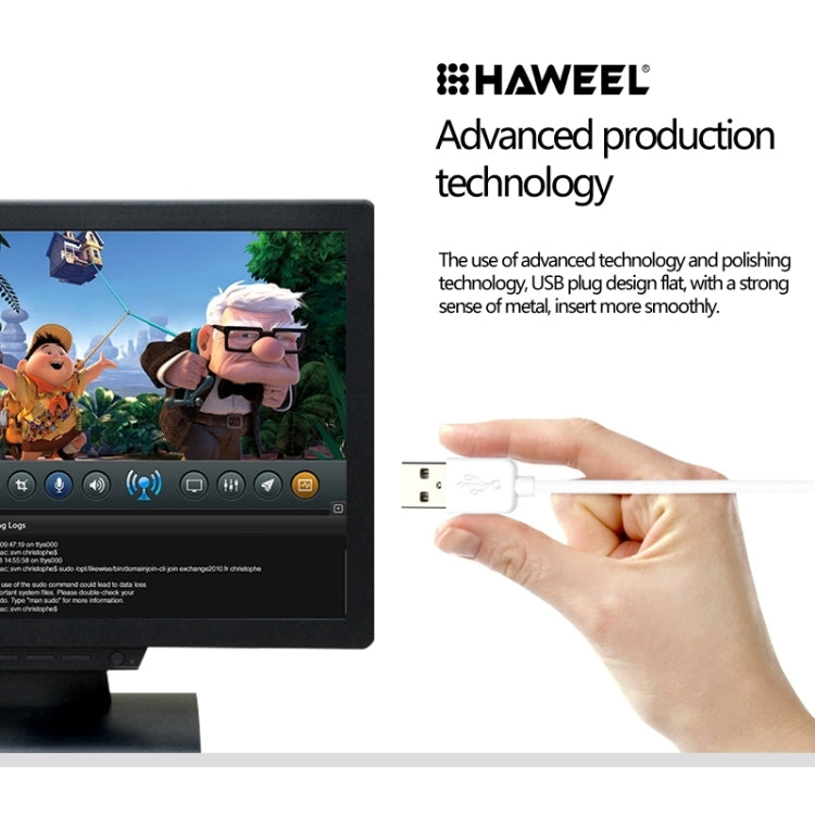 HAWEEL 3m High Speed Micro USB to USB Data Sync Charging Cable, For Samsung, Xiaomi, Huawei, LG, HTC, The Devices with Micro USB Port