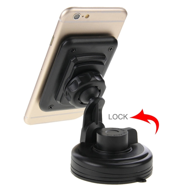 HAWEEL Universal 360 Degrees Rotation Windshield Mount Holder with 8 Suckers, For iPhone, Galaxy, Huawei, Xiaomi, LG, HTC and other Smartphones(Black)