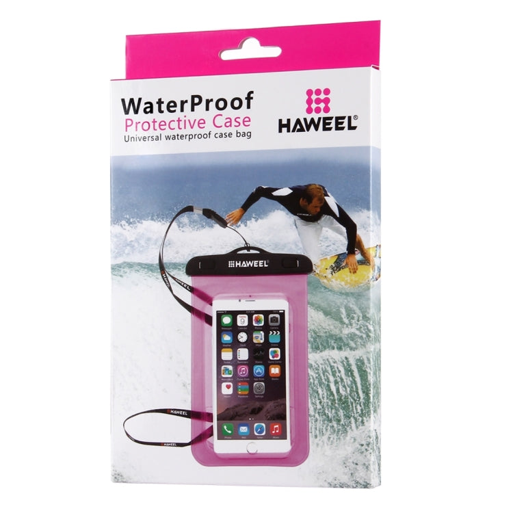 HAWEEL 20.3 x 12.1 x 1.5cm Hang Hole Color Box Packing for Transparent Universal Waterproof Bag (HWL-7002F)