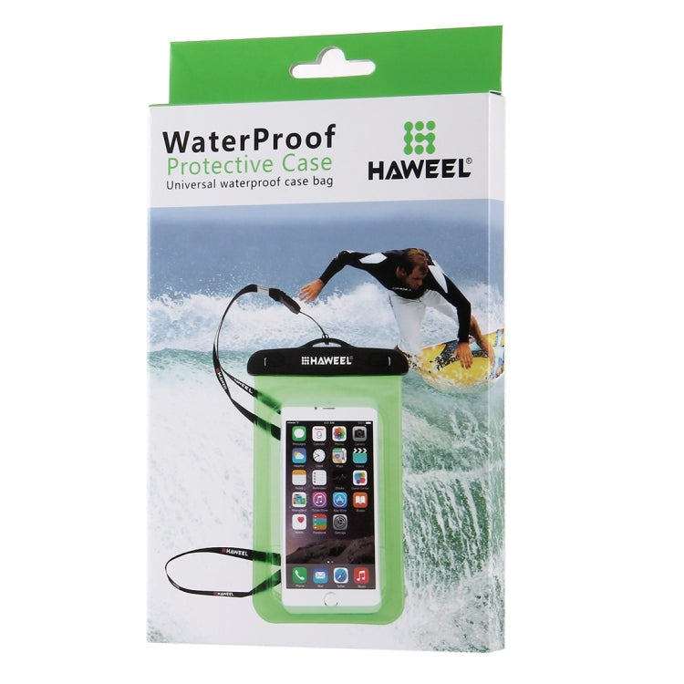 HAWEEL 20.3 x 12.1 x 1.5cm Hang Hole Color Box Packing for Transparent Universal Waterproof Bag (HWL-7002G)