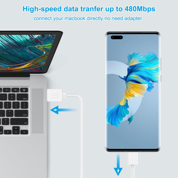 HAWEEL 3m USB-C / Type-C to USB 2.0 Data & Charging Cable
