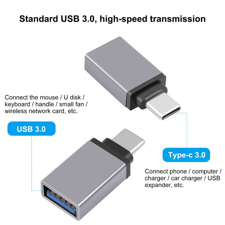 HAWEEL USB-C / Type-C Male to USB 3.0 Female OTG Data Transmission Adapter