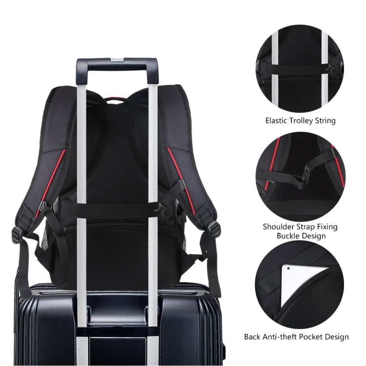 HAWEEL Foldable Removable Outdoor Portable Dual Shoulders Laptop Backpack(Black)