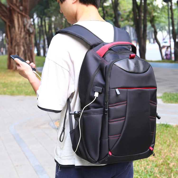 HAWEEL Foldable Removable Outdoor Portable Dual Shoulders Laptop Backpack(Black)