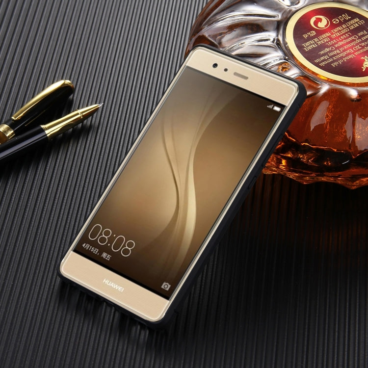 HAWEEL For Huawei P9 Plus Brushed Carbon Fiber Texture Shockproof TPU Protective Case