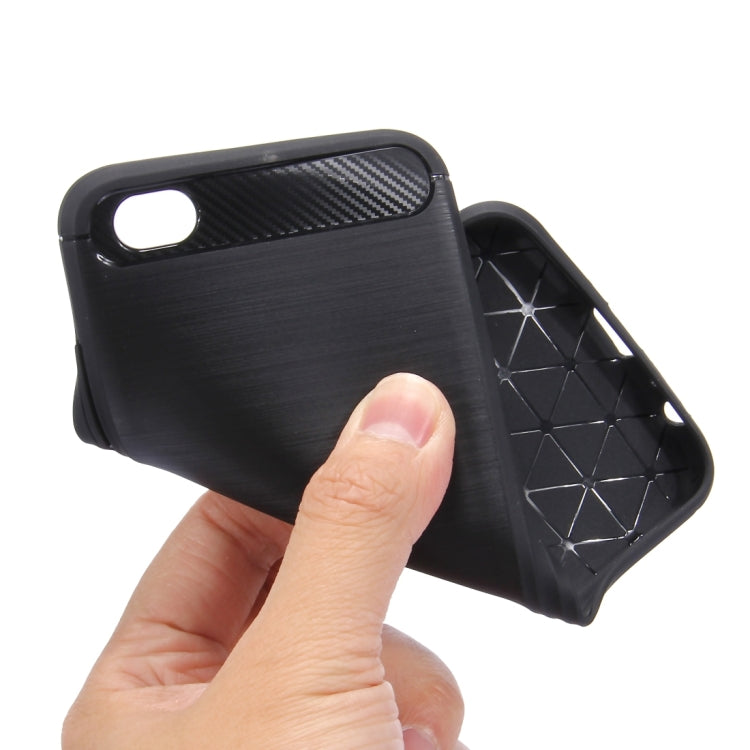 HAWEEL for Vivo X9 Brushed Carbon Fiber Texture Shockproof TPU Protective Case