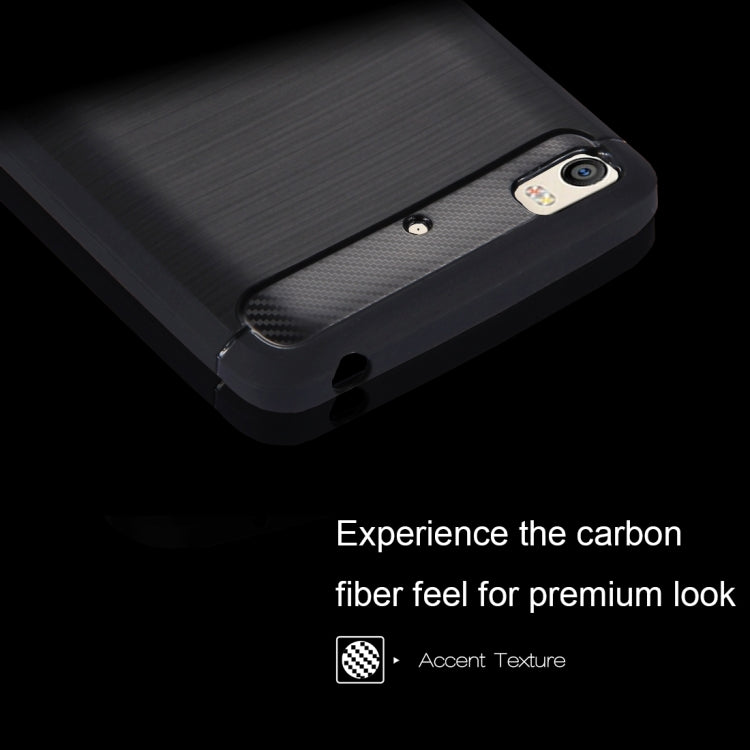 HAWEEL for Xiaomi MI 5s Brushed Carbon Fiber Texture Shockproof TPU Protective Case(Black)