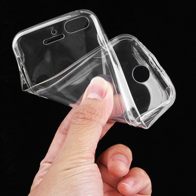 For iPhone 5 & 5s & SE 0.75mm Double-sided Ultra-thin Transparent TPU Protective Case(Transparent)