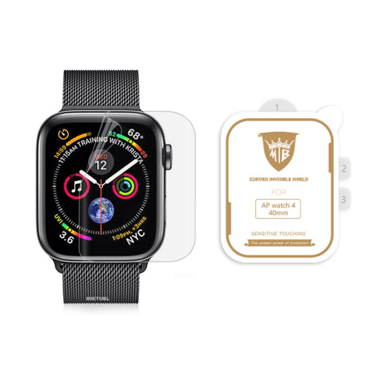 25 PCS MIETUBL 40mm Ultra-thin Curved Edge HD Screen Protector TPU Film for Apple iWatch 4