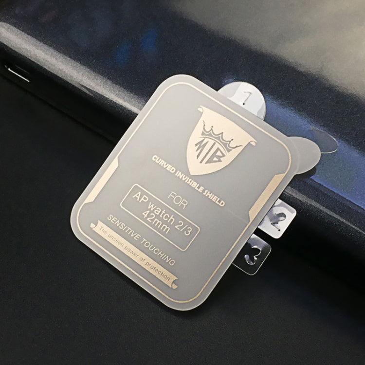 25 PCS MIETUBL 42mm Ultra-thin Curved Edge HD Screen Protector TPU Film for Apple iWatch 4