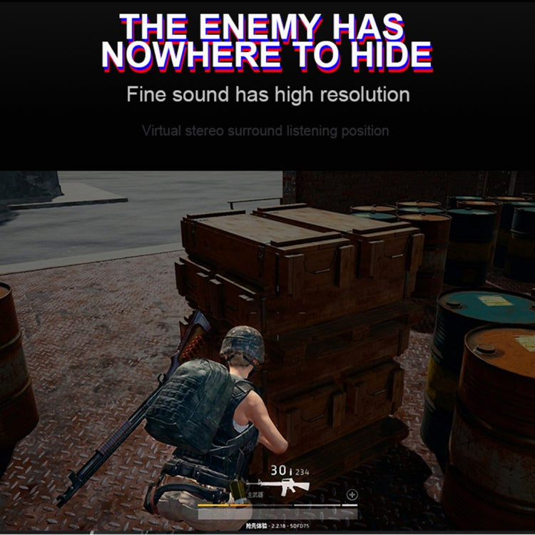 HAMTOD V9000 Dual 3.5mm + USB Interface Wired Gaming Headset, Cable Length: 2.1m