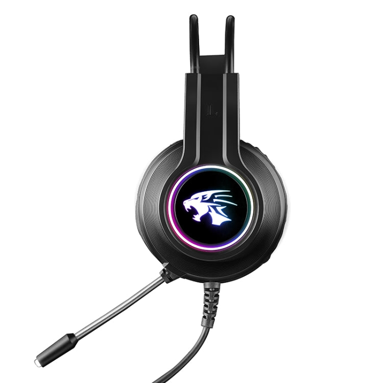 HAMTOD V9000 Dual 3.5mm + USB Interface Wired Gaming Headset, Cable Length: 2.1m