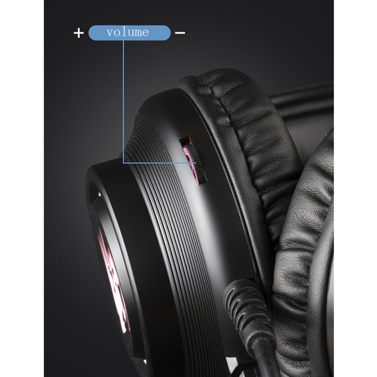 HAMTOD V9000 Dual 3.5mm + USB Interface Wired Gaming Headset, Cable Length: 2.1m