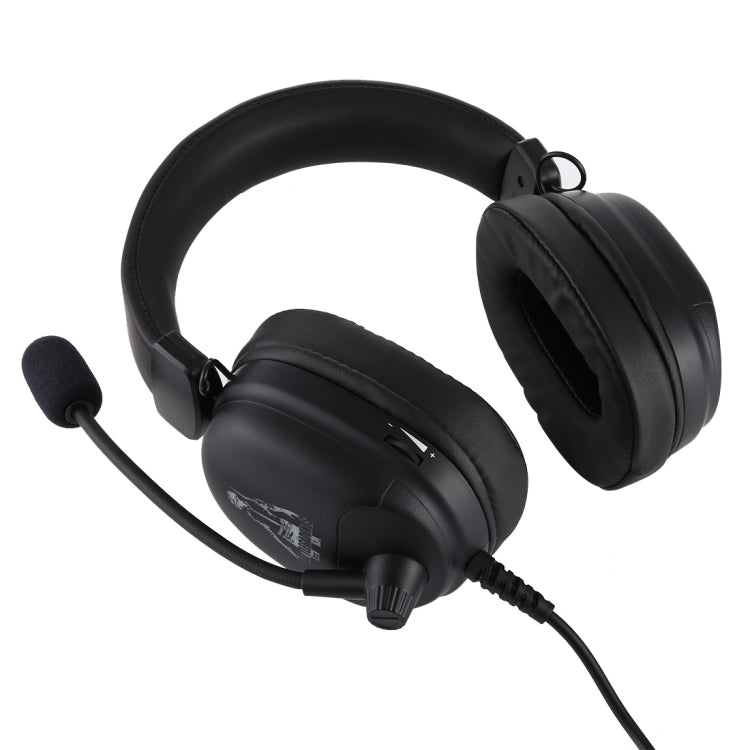 HAMTOD V6800 Dual 3.5mm + USB Interface Wired Gaming Headset, Cable Length: 2.1m