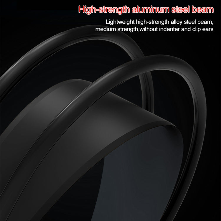 HAMTOD V1000 Dual-3.5mm Plug Interface Gaming Headphone Headset with Mic & RGB LED Light, Cable Length: 2.1m(Black)