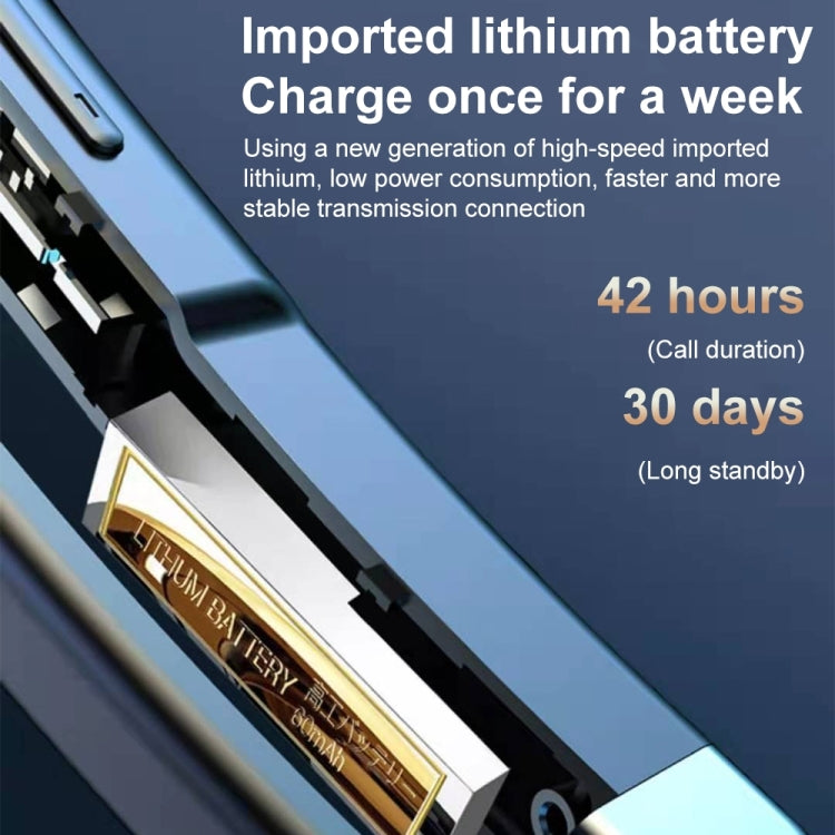 YYK-525 Simple Version Single Rotatable Earhook Noise Reduction Call Business Bluetooth Earphone without Charging Box