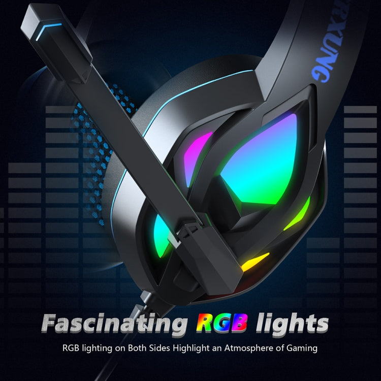 H100 PC Computer E-sports Gaming RGB Light Wired Headset with Microphone