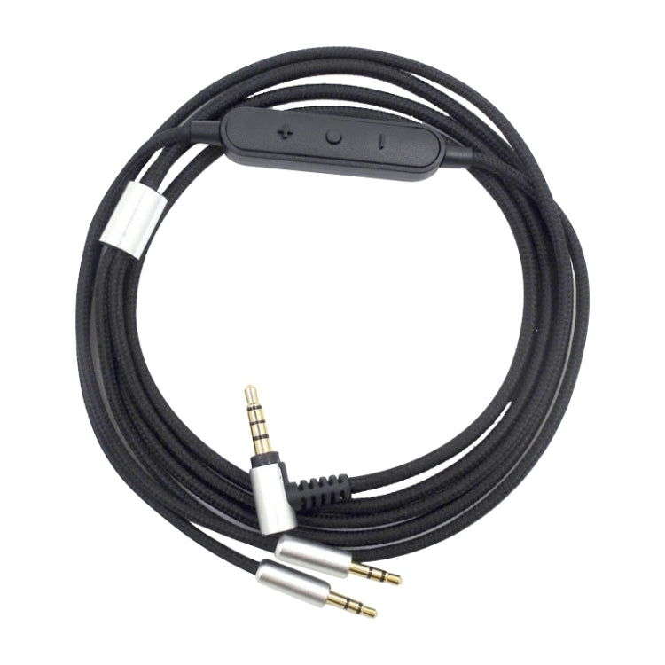 ZS0096 Wired Control Version Headphone Audio Cable for Sol Republic Master Tracks HD V8 V10 V12 X3 (Black)