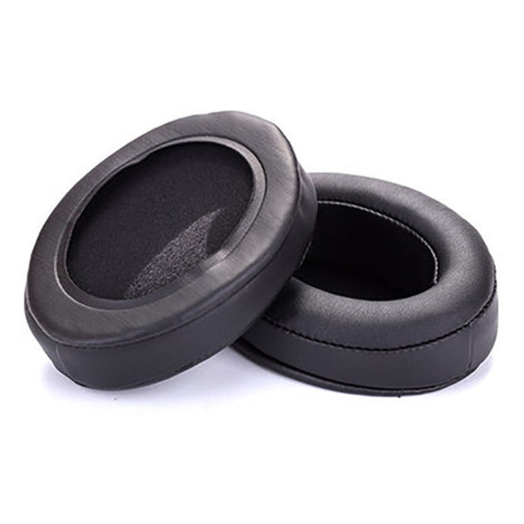 1 Pair Oval Leather Beveled Headphone Protective Case for Brainwavz HM5 / Philip SHP9500