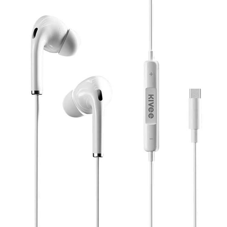 KIVEE KV-MT32 Type-C / USB-C Interface Stereo In-ear Wired Earphone