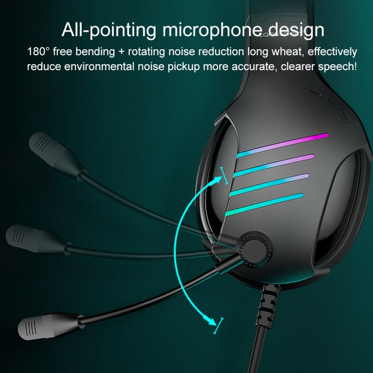 Langsdom HCG07A USB 7.1 Channel Interface Wired Gaming Headset (Black)