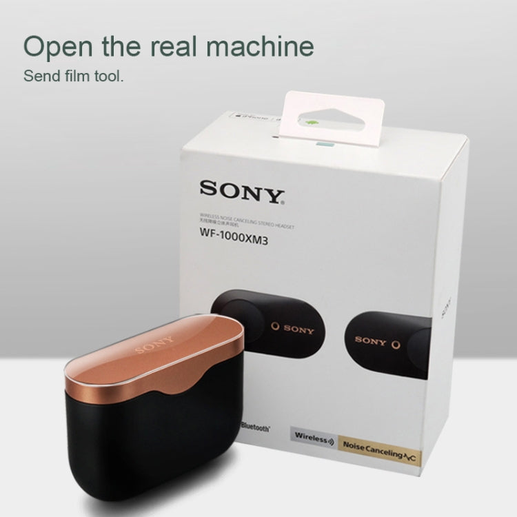 For Sony WF-1000XM3 Bluetooth Earphone Transparent Protective Sticker
