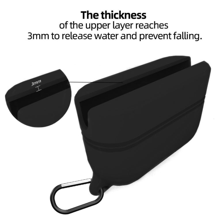 For Sony WF-1000XM3 Bluetooth Earphone Protective Case Shockproof Silicone Storage Box(Black)