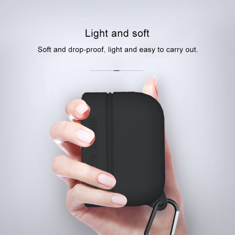 For Sony WF-1000XM3 Bluetooth Earphone Protective Case Shockproof Silicone Storage Box(Black)