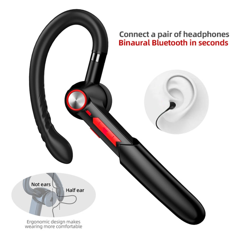 ME-100 TWS Business Rotating Universal True Stereo 5.0 Version Hanging Ear In-Ear Bluetooth Headset